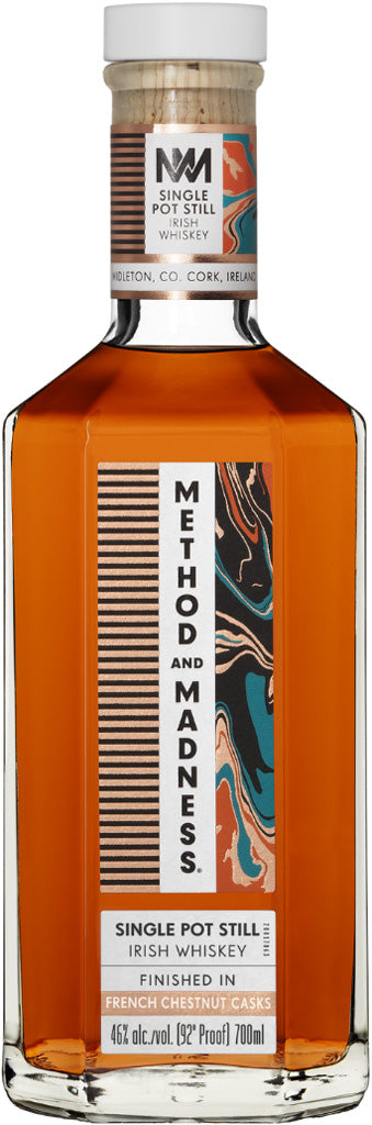 Method & Madness Single Pot Still French Chestnut Cask Irish Whiskey 700ml-0