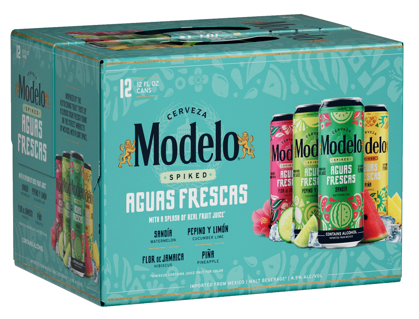 Modelo Spiked Agua Fresca Variety 12pk Cans-0