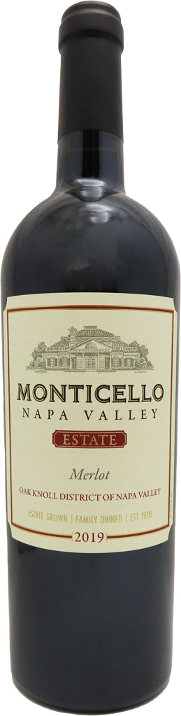 Monticello Estate Merlot Oak Knoll 2019 750ml-0