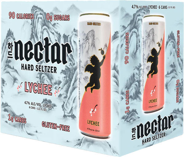 Nectar Hard Seltzer Lychee 6pk Cans-0