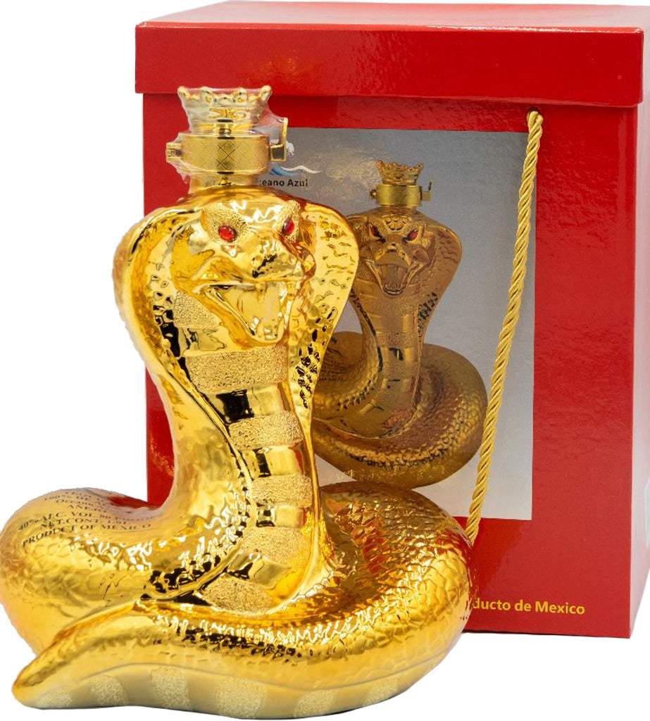 Oceano Azul Golden Snake Anejo Tequila 1L-0