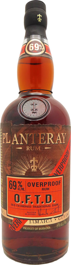 Planteray O.F.T.D. 138 Proof Overproof Rum 1L-0