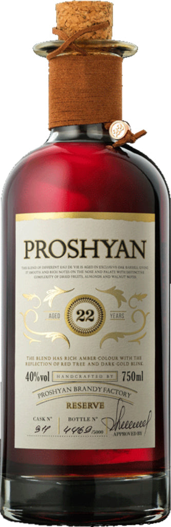 Proshyan Reserve Armenian Brandy 22 Year Old 750ml-0