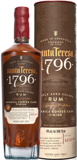 Santa Teresa 1796 Arabica Coffee Cask Solera Rum Batch No.1 750ml-0