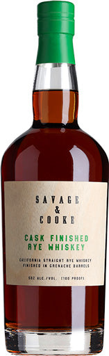 Savage & Cooke Cask Finished Rye Whiskey 750ml-0