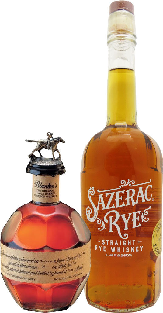 Blanton's 'Mission Barrel Select' 375ml & Sazerac 'Mission Exclusive' Rye 750ml Combo-0