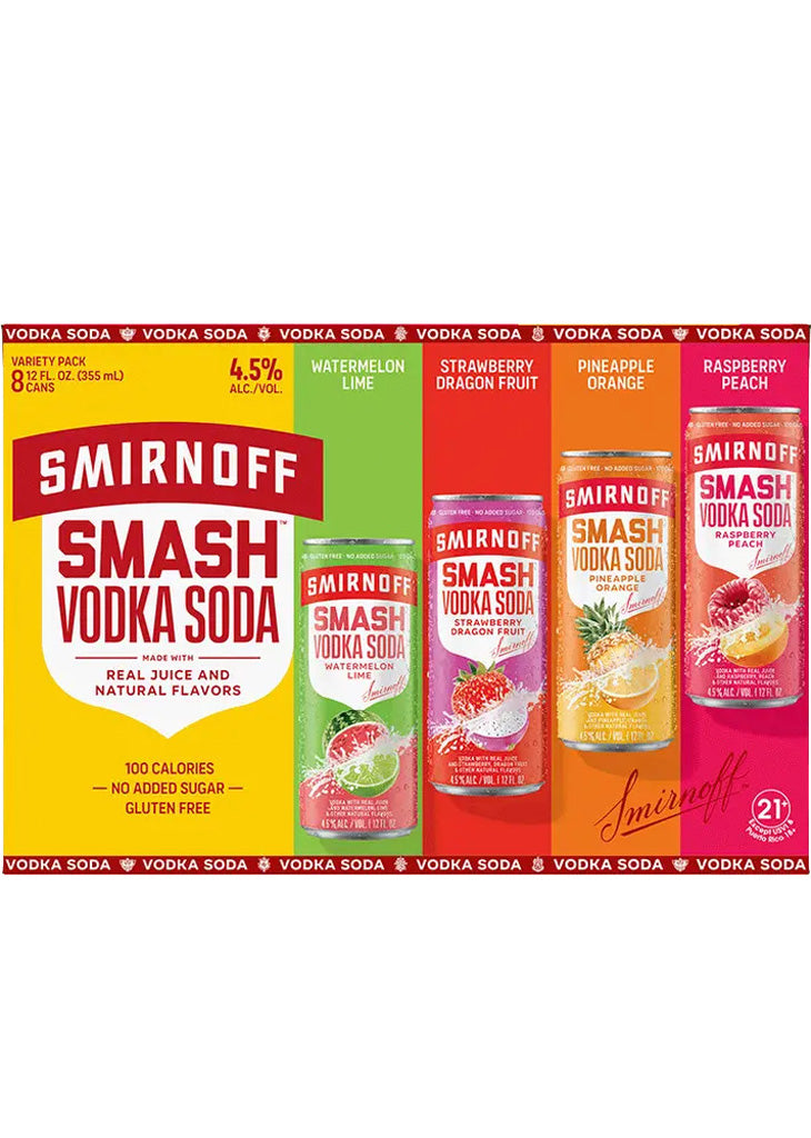 Smirnoff Smash Vodka Variety 8pk Cans-0