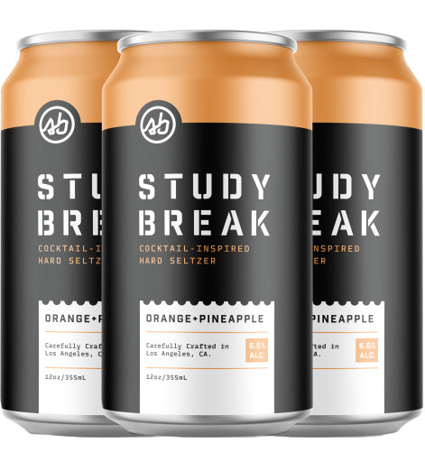 Study Break Orange Pineapple Seltzer 6pk Cans-0