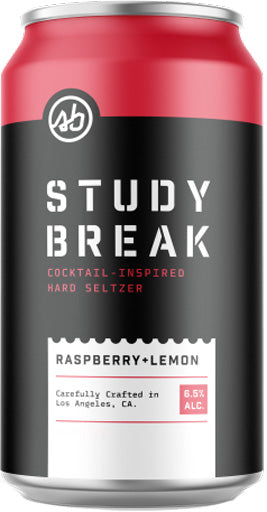 Study Break Raspberry Lemon Seltzer 19.2oz-0