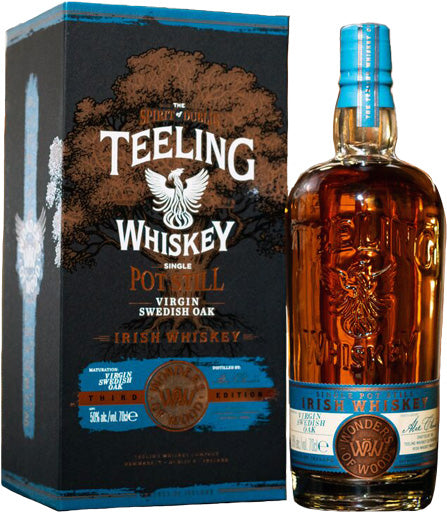 Teeling "Wonders Of Wood" Third Edition Virgin Swedish Oak Pot Still Irish Whiskey 700ml-0