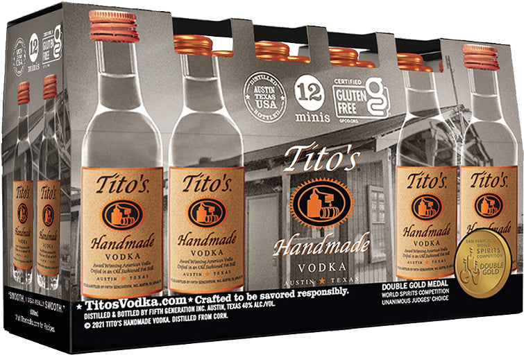 Tito's Handmade Vodka 50ml 12pk-0