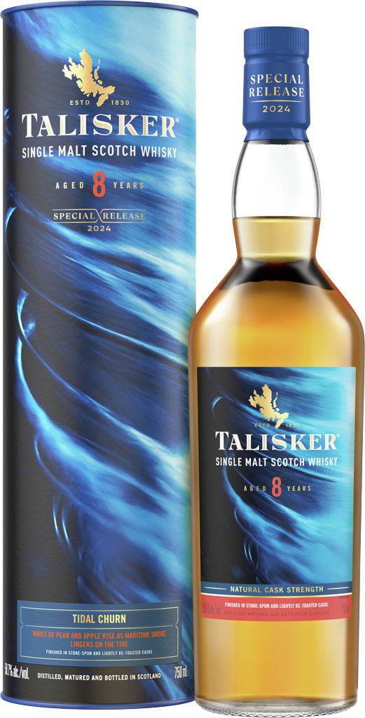 Talisker 8 Year Old Tidal Churn Special Release Single Malt Scotch Whisky 2024 750ml-0