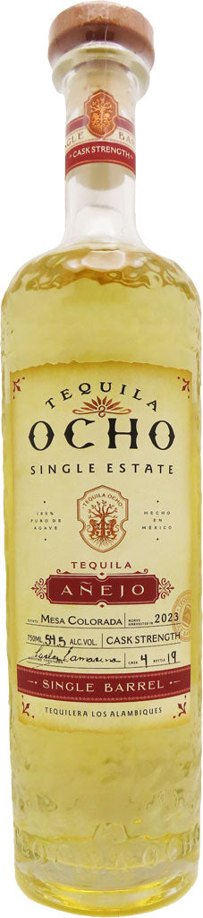 Tequila Ocho Anejo Single Barrel Cask Strength Tequila 750ml-0