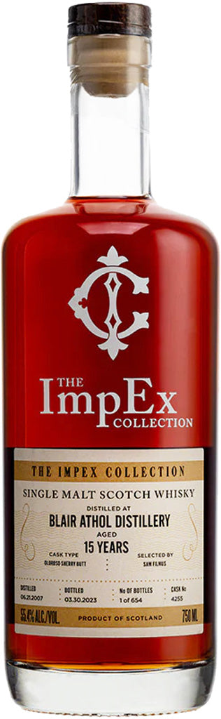 The ImpEx Collection Blair Athol Distillery 2007 15 Year Old 750ml-0