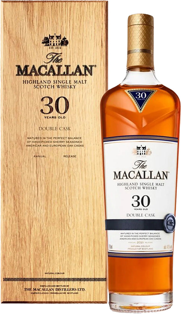 The Macallan Double Cask 30 Year Old Single Malt Whisky 750ml-0