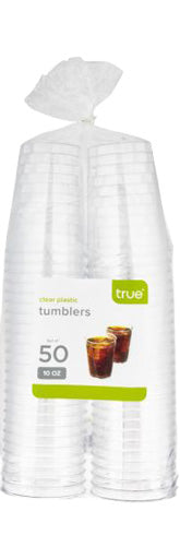 True Plastic 10oz Tumblers 50pk-0