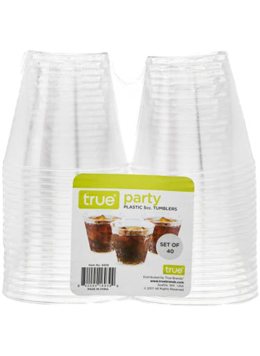 True Plastic 5oz Tumblers 40pk-0