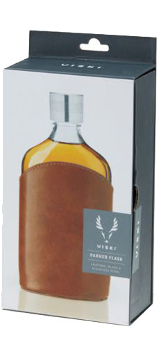 Viski Parker Leather Flask-0