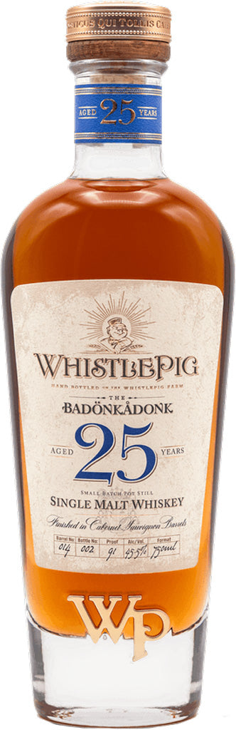 Whistlepig The Badonkadonk 25 Year Old Single Malt Whiskey 750ml-0