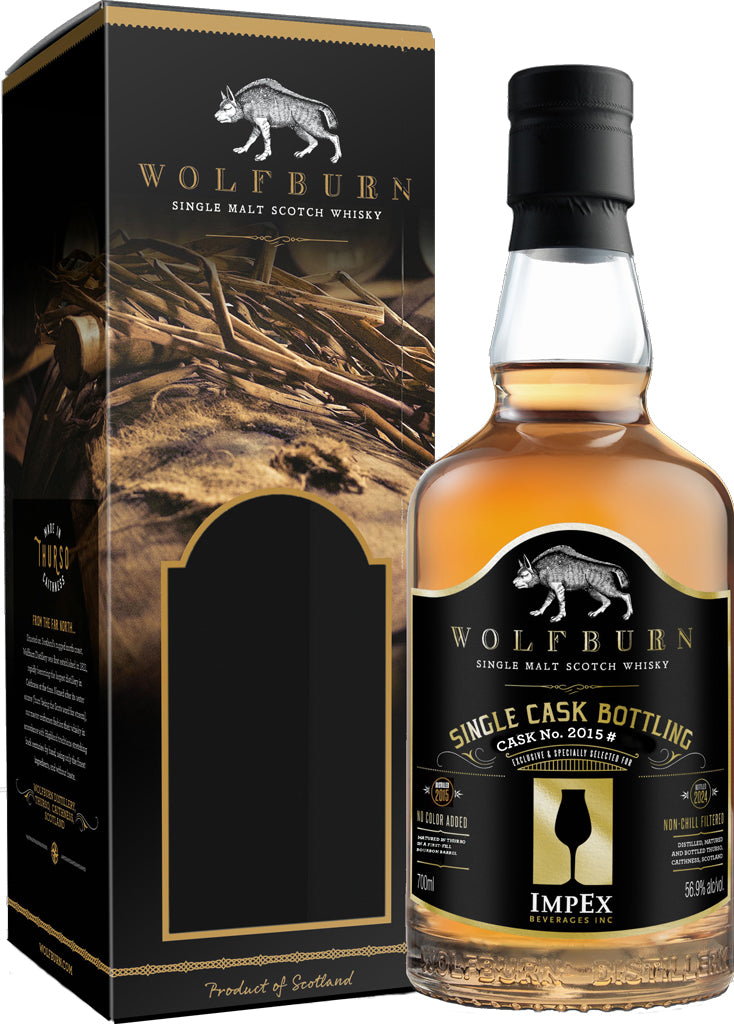 Wolfburn Single Cask No. 430 Single Malt Scotch Whiskey 9 Year Old 700ml-0