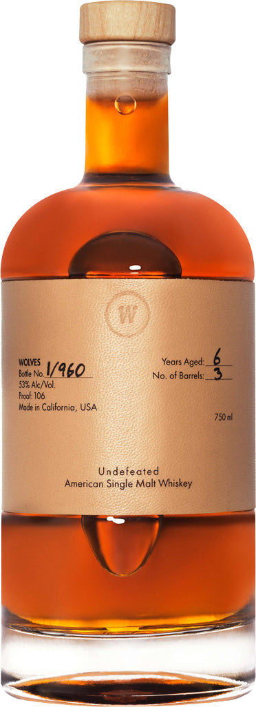 Wolves Undefeated Single Malt Whiskey 750ml-0