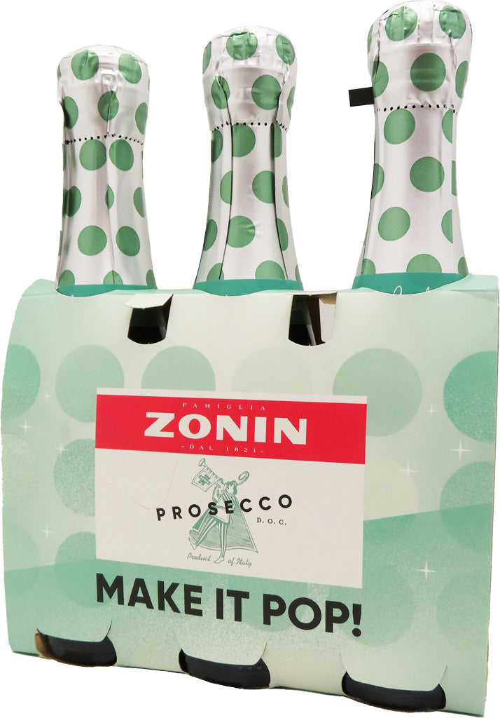 Zonin Sparkling Prosecco 187ml 3pk-0