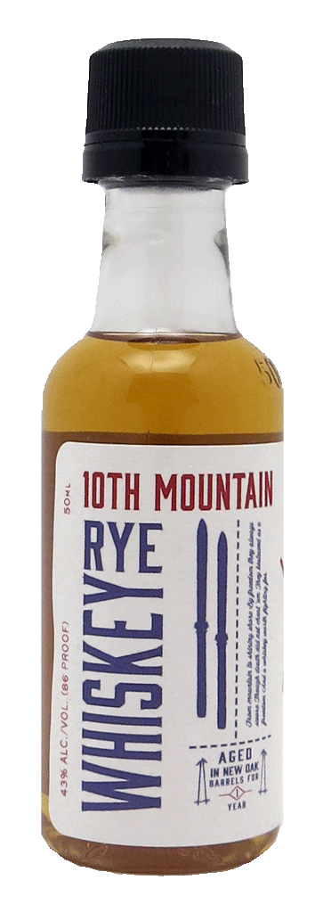 10th Mountain Rye Whiskey 50ml-0