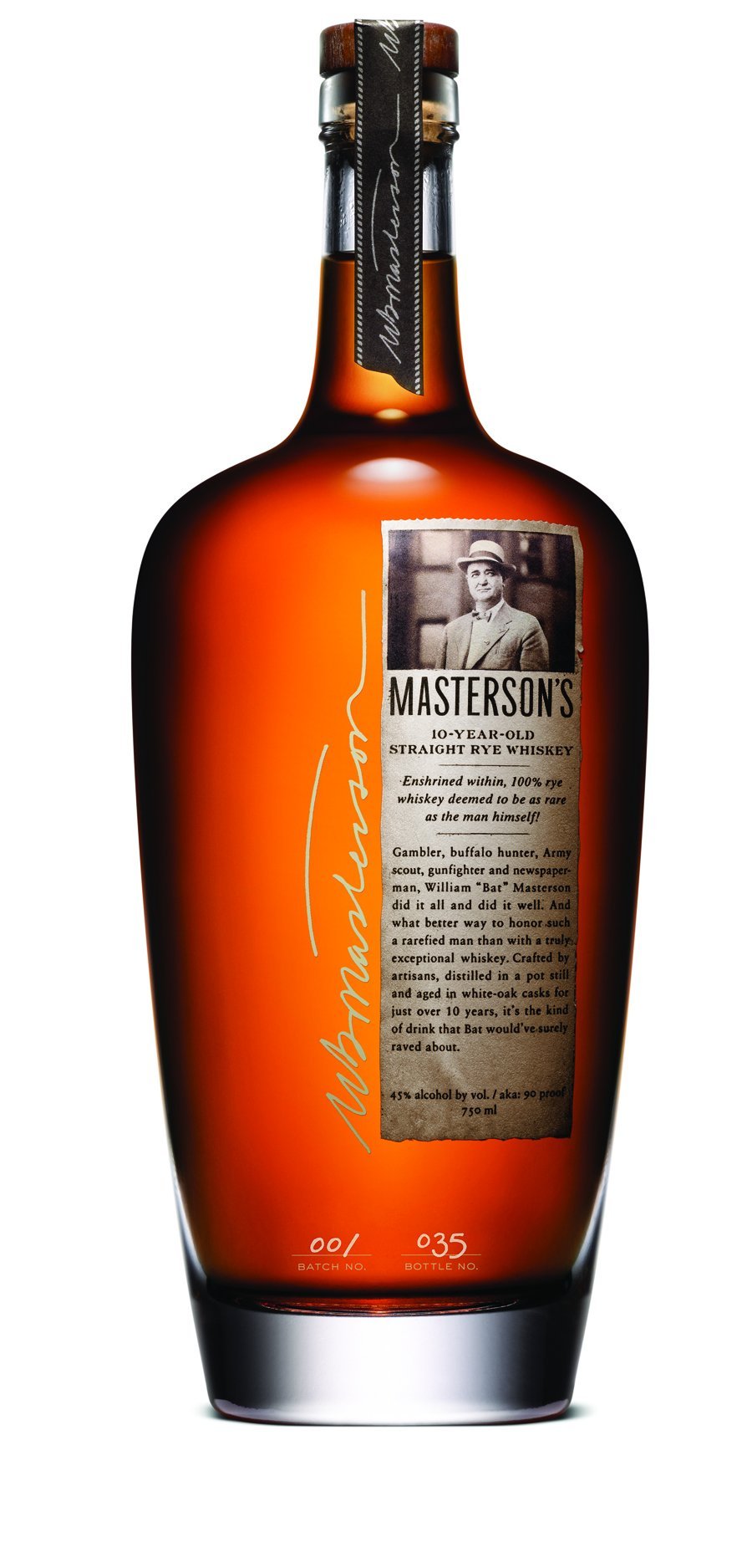 Masterson's Straight Rye Whisky 10 Year Old 750ml-0