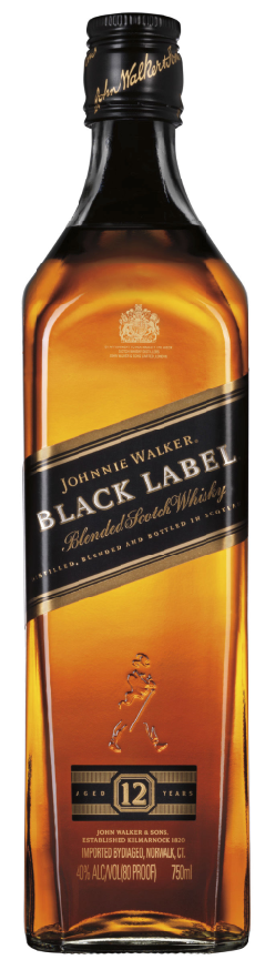 Johnnie Walker Black Blended Scotch Whisky 1L-0