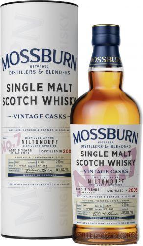 Mossburn No.7 Miltonduff Scotch Whisky 9 Year Old 750ml-0