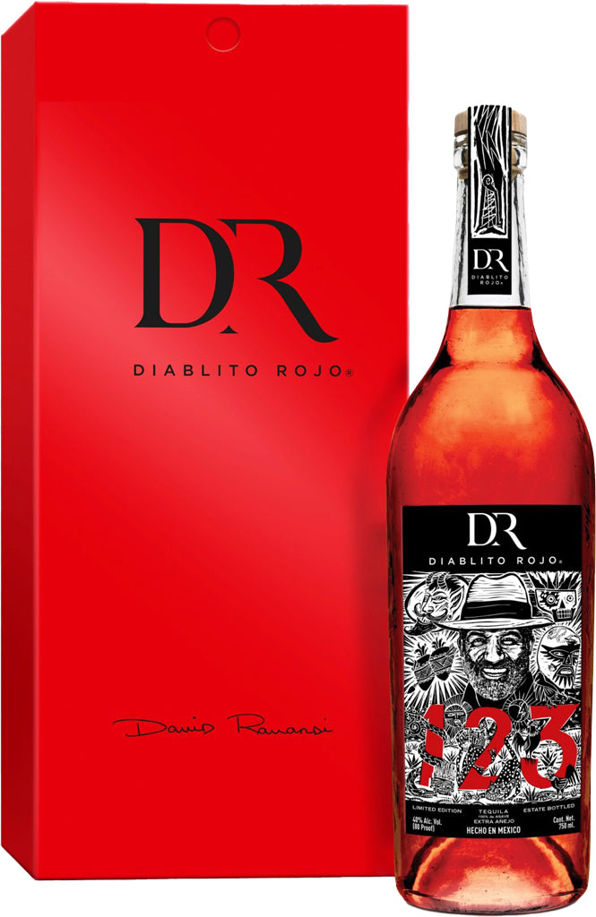 123 Organic Tequila Extra Anejo Diablito Rojo 750ml-0