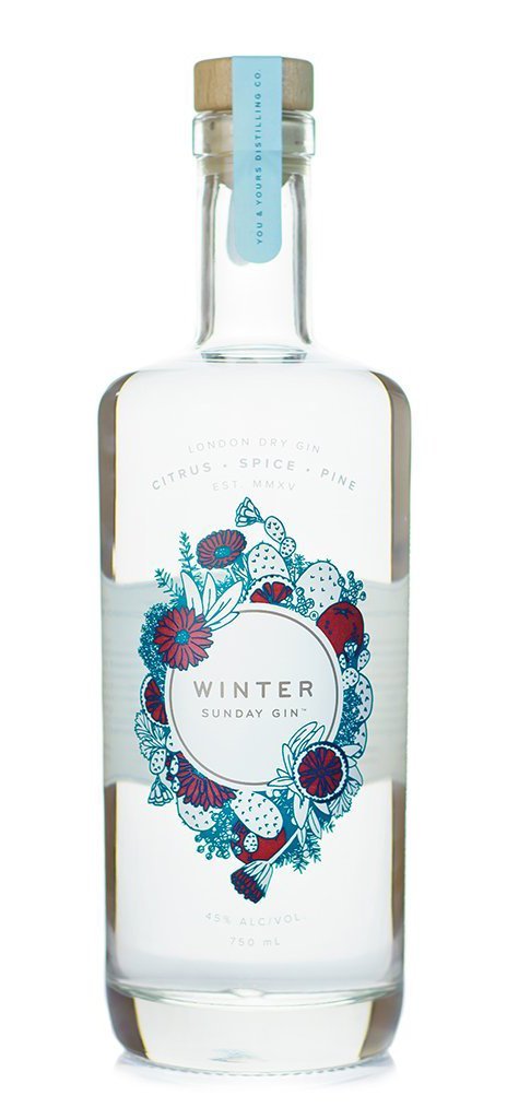 You & Yours London Dry Sunday Gin 750ml-0