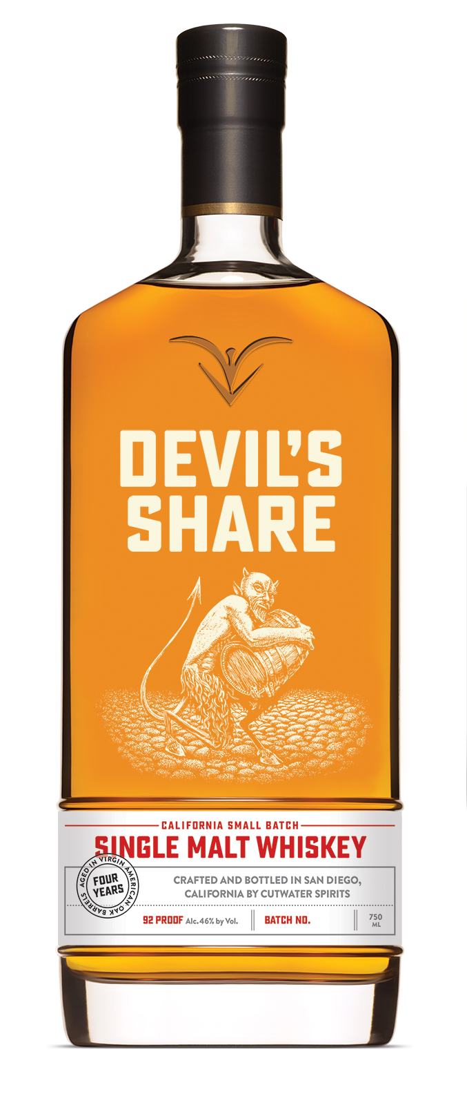 Cutwater Spirits Devils Share American Whiskey 750ml-0