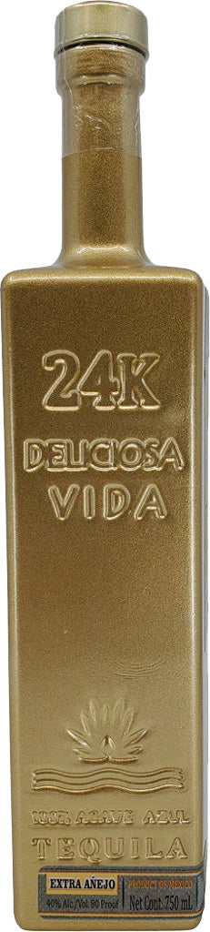 24K Deliciosa Vida Extra Anejo Tequila 750ml-0