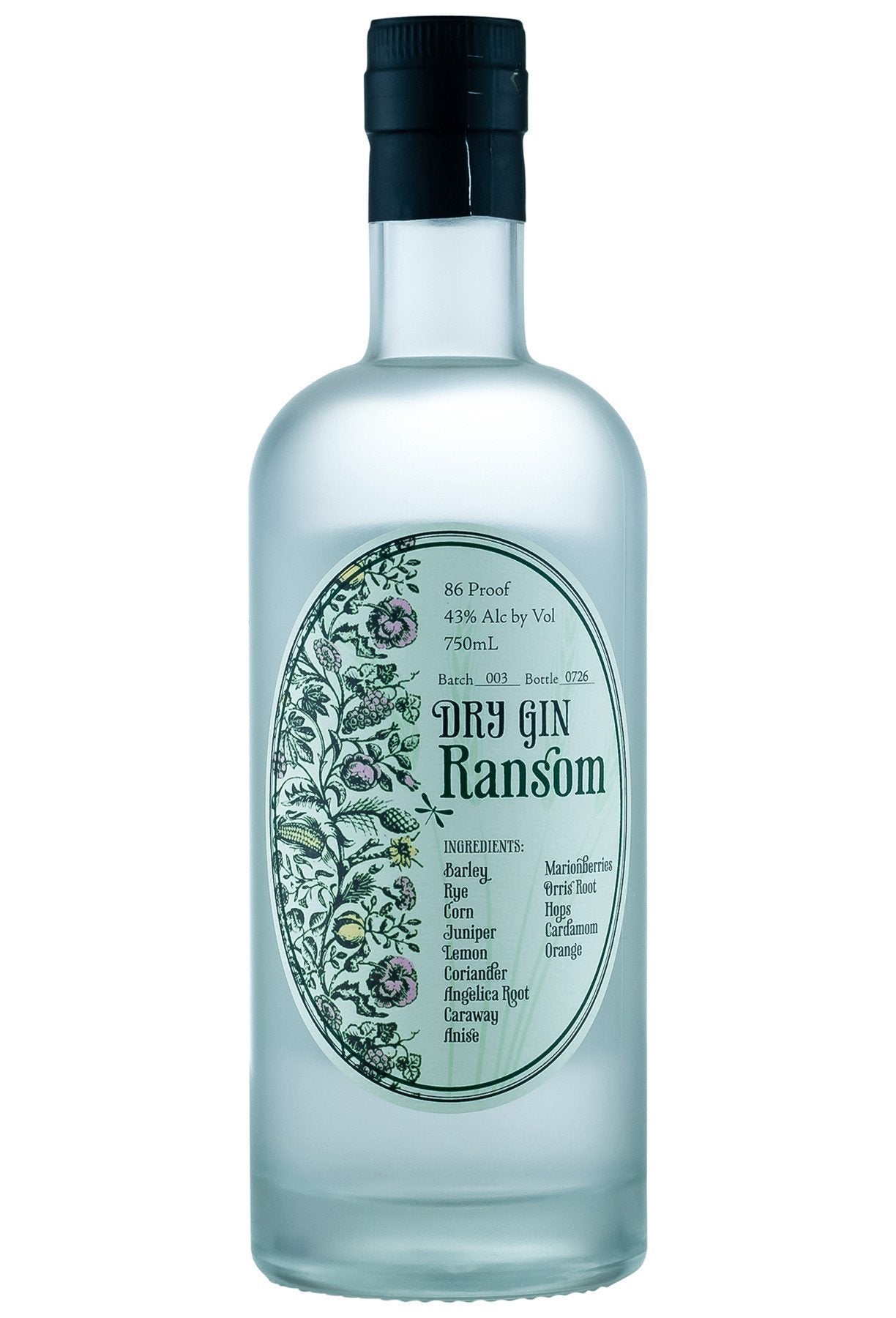 Ransom Dry Gin 750ml-0