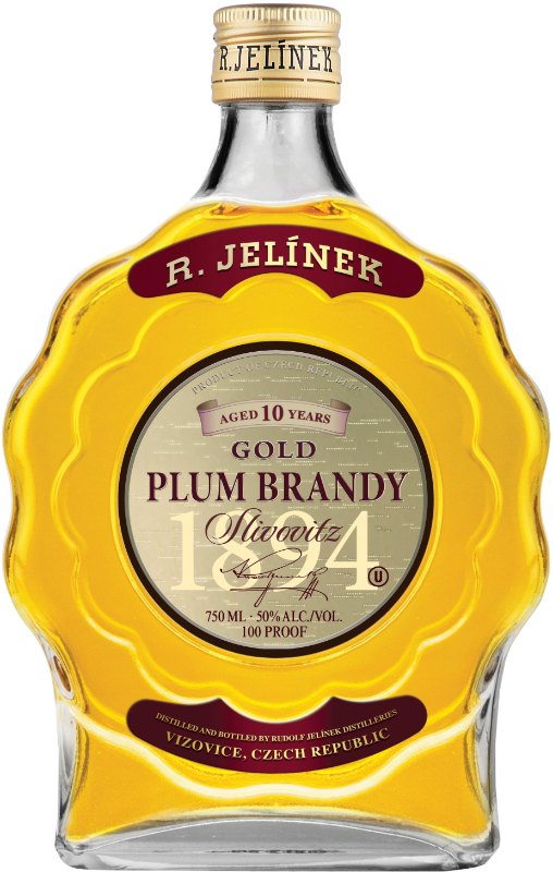 Jelinek Slivovitz Gold Plum Brandy 10 Year Old 700ml-0