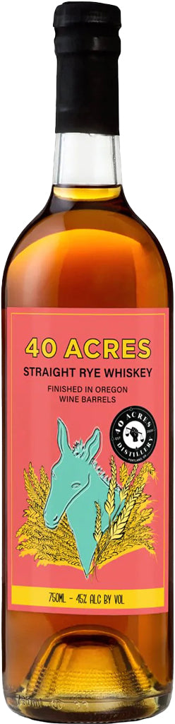 40 Acres Straight Rye Whiskey 750ml-0