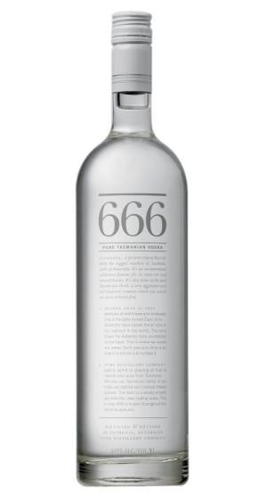 666 Tasmanian Vodka 750ml-0