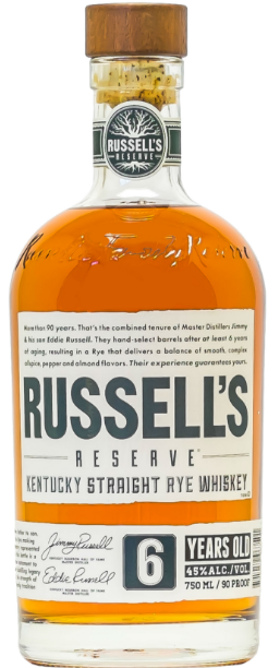 Russell's Reserve Kentucky Rye Whiskey 6 Year Old 90 Proof 750ml-0