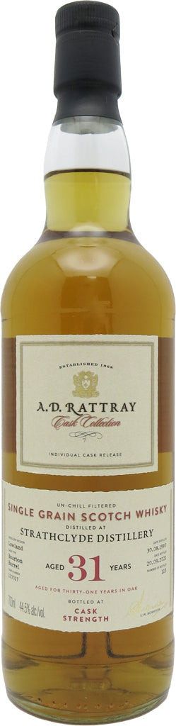 A.D. Rattray Strathclyde 31 Years Old Single Malt Whisky 700ml-0