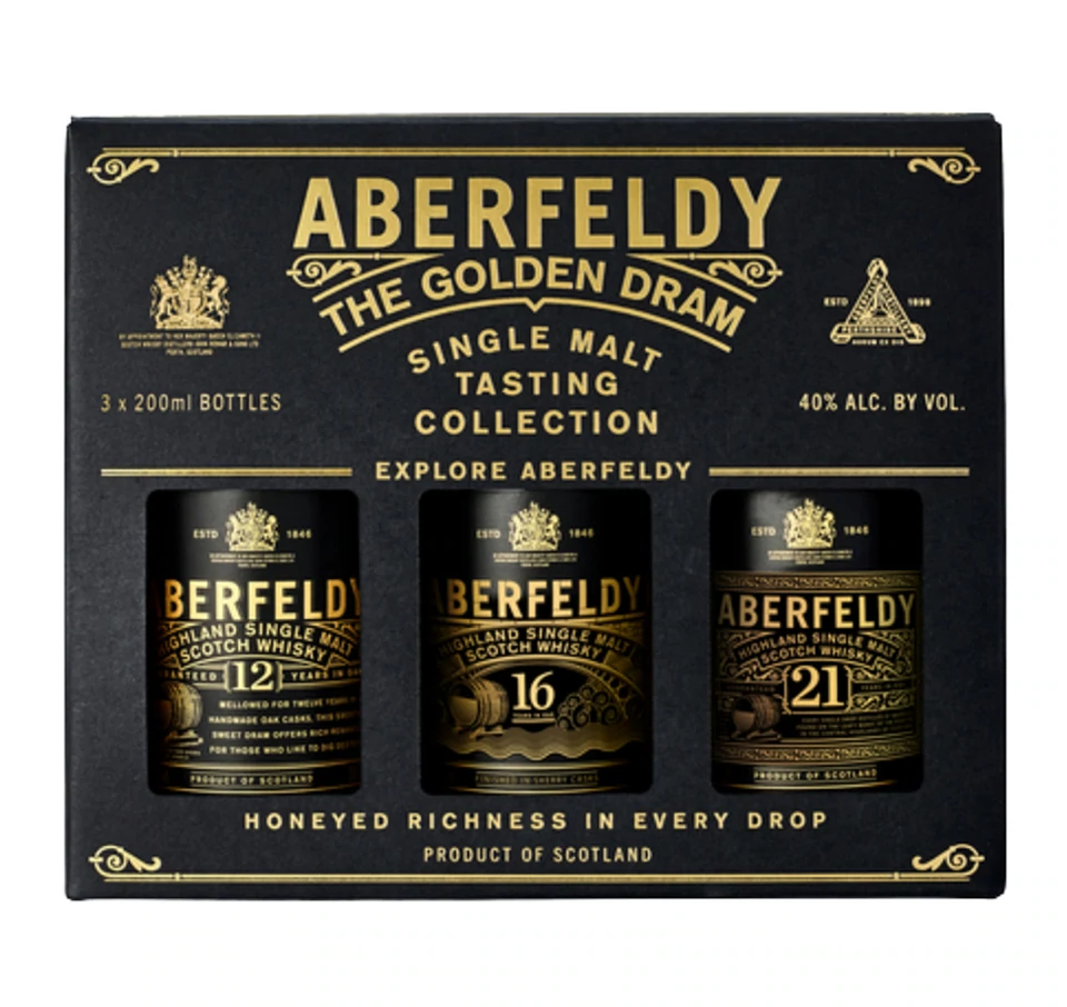 Aberfeldy Single Malt 3Pk 12yr-16yr-21yr 200ml-0