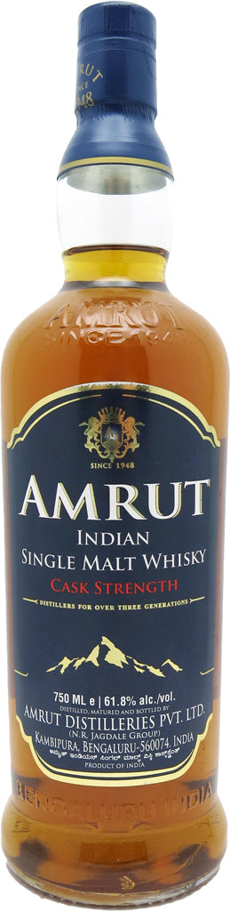 Amrut Single Malt Cask Strenght 123.6 Proof 750ml-0