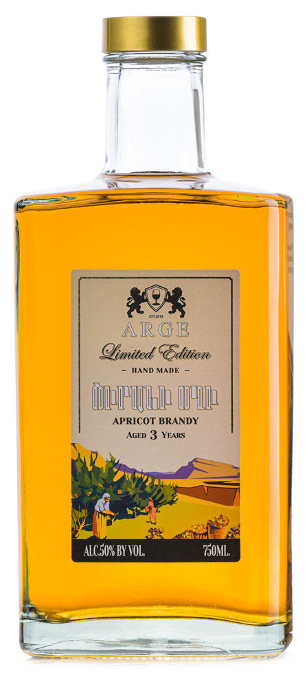 Arge Apricot Armenian Brandy 3Yr 750ml-0