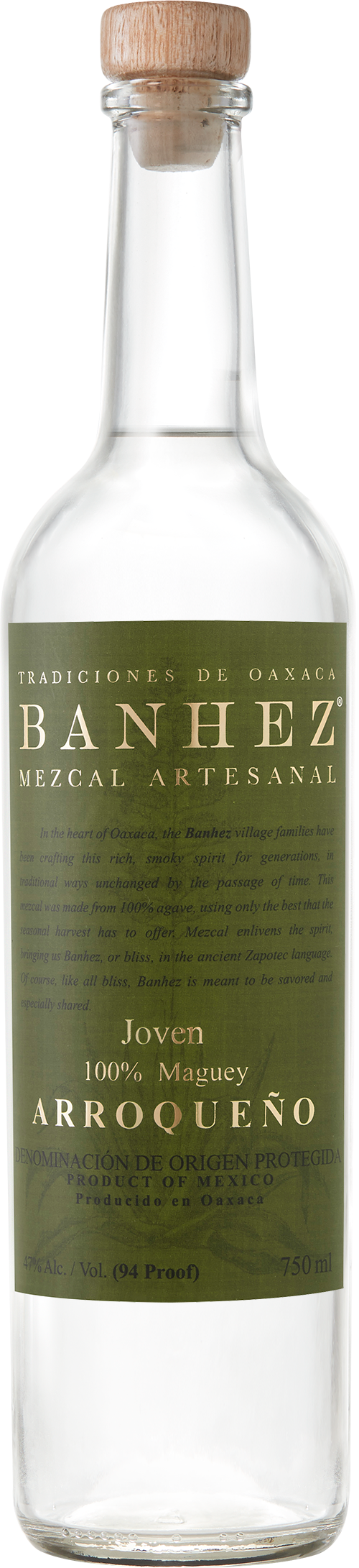 Banhez Mezcal Wild Arroqueno 750ml-0