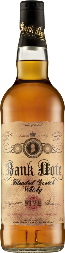 Bank Note Blended Scotch Whisky 5 Year Old 700ml-0