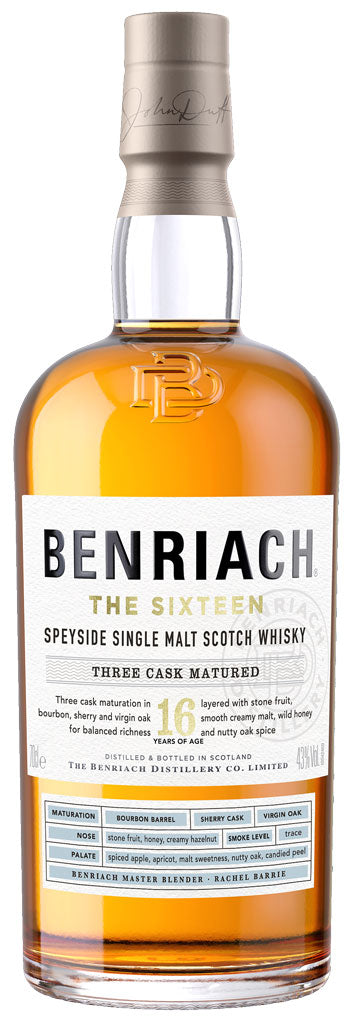 Benriach The Sixteen 3 Cask Matured 16 Year Old Single Malt Whisky 750ml-0