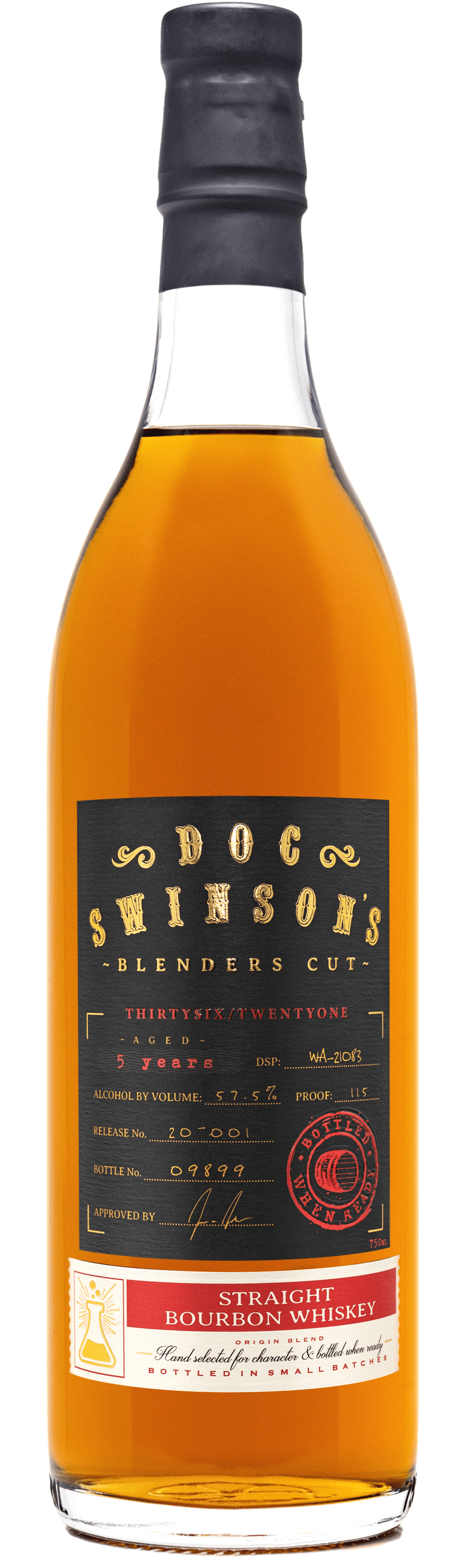 Doc Swinson Blender's Cut Bourbon Whiskey 750ml-0