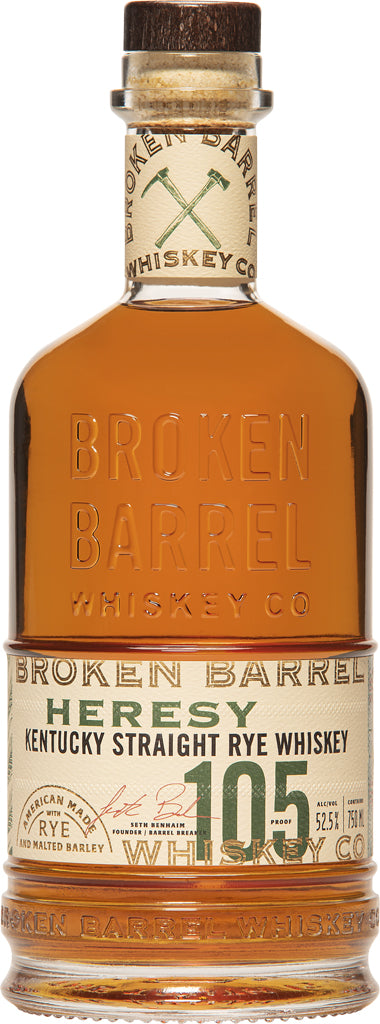 Broken Barrel Heresy Rye Whiskey 750ml-0