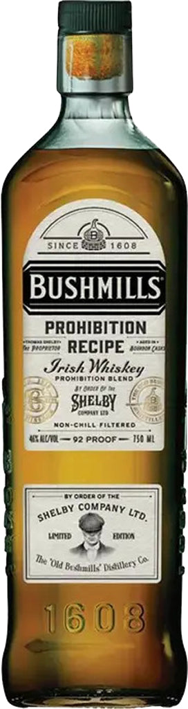 Bushmills Prohibition Recipe Irish Whiskey 750ml-0