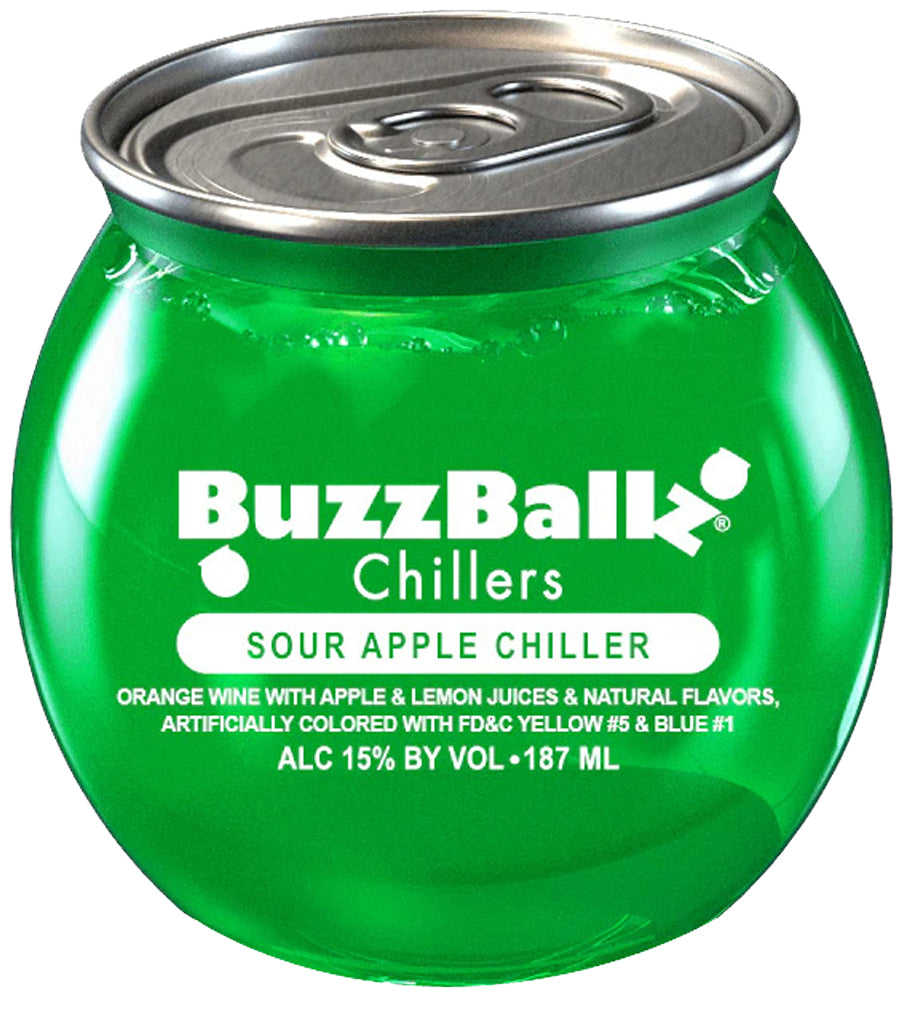 Buzzballz Chillers Sour Apple Chiller 187ml-0